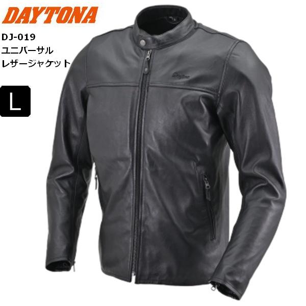 黒いこと/L 歳月 貨物輸送無料 デイトナ/Daytona DJ-019 ユニバーサルレザージャケット 47915