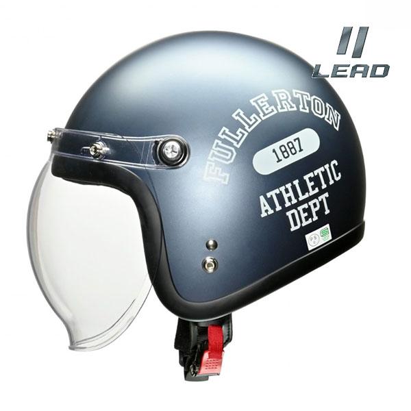 LEAD/リード工業 MOUSSE 開閉式バブルシールド 利便 定番 PSC SG 全排気量対応 開閉式シールド スモールジェット フリーサイズ マットダークブルー