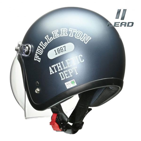 LEAD/リード工業 MOUSSE 開閉式バブルシールド 利便 定番 PSC SG 全排気量対応 開閉式シールド スモールジェット フリーサイズ マットダークブルー