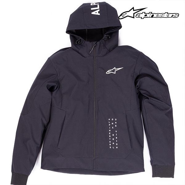 alpinestars/アルパインスターズ 1692700102 RADIUM TECH HOODIE Mサイズ 4WAYストレッチ 防風 防水ポケット インナープロテクター 12 BLACK WHITE