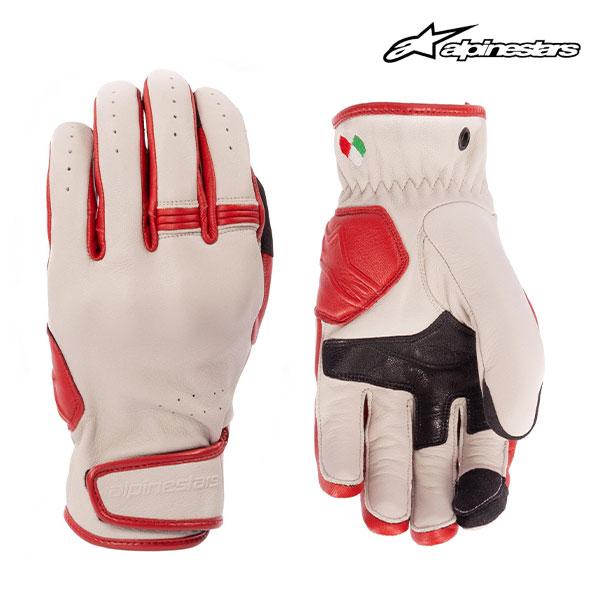 alpinestars/アルパインスターズ 1694799202 DYNO LEATHER GLOVE 8005 ECRU RUBY RED Mサイズ ゴートレザー パンチング加工 スマホタッチ 8,873円