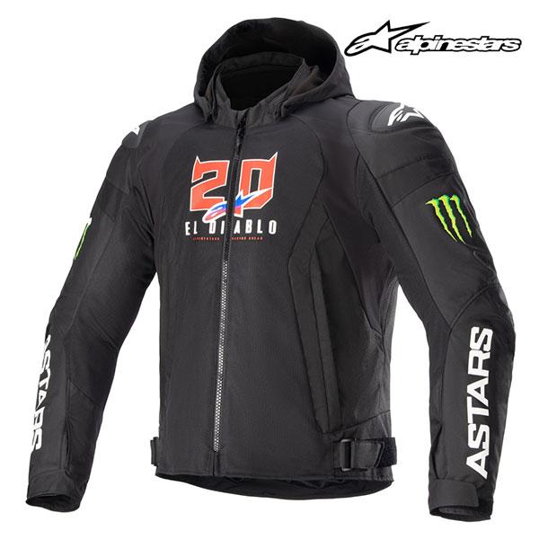 alpinestars/アルパインスターズ 1693088104 FQ20 ZACA AIR MONSTER JACKET 12 BLACK WHITE ウィンドブレーカー スリーシーズン パーカー