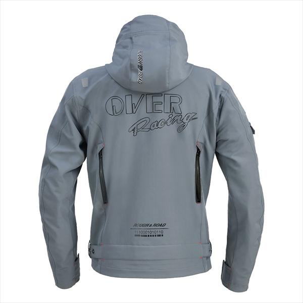 OVER GRAY/LL ラフ&ロード RR7254 エアスルーソフトシェルSTパーカーFP