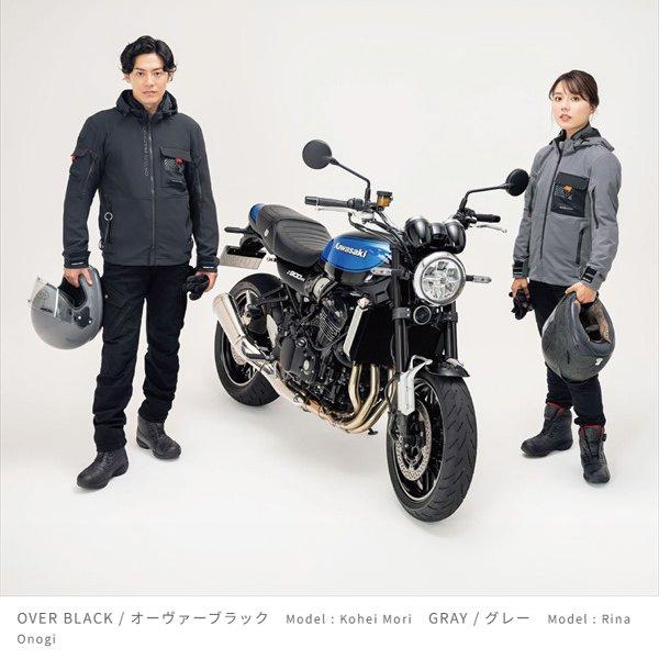 OVER GRAY/LL ラフ&ロード RR7254 エアスルーソフトシェルSTパーカーFP