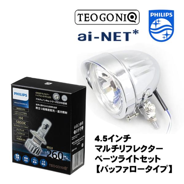 フィリップス×テオゴニア H4 LEDヘッドライトバルブ ルキフェル 5800K