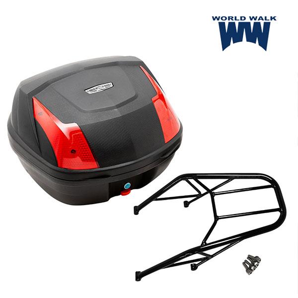 WW製/ワールドウォーク wca-62-hwb32 レブル250/500用リアキャリア_ファットバータイプ 32リッターボックスセット スチール box