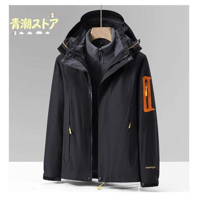 防水 レディース 冬 重ね着 長袖 フード付き ライナー付き 春 防水 マウンテンパーカー 2WAY 防寒 冬服 防風 登山ウェア 登山 秋 防寒 秋_17