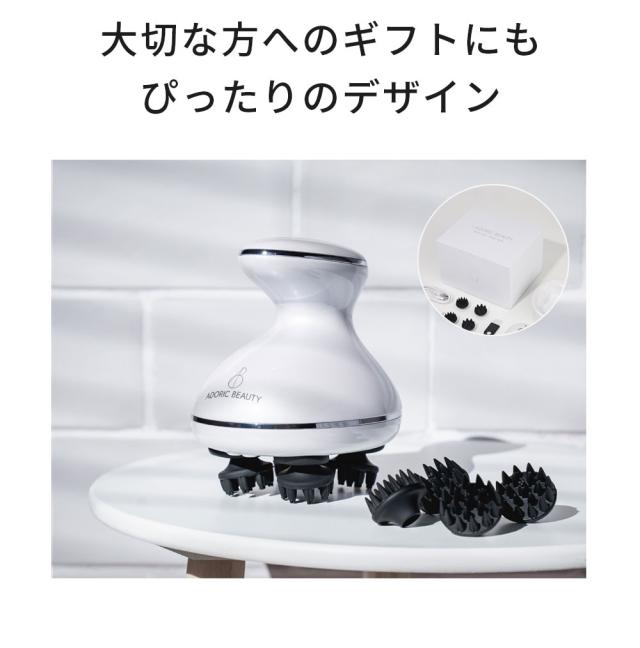 高評価★4.7【 EMS × LED × 振動 ヘッドスパ 】 フェイス用ヘッド付 防水 電動 頭皮ブラシ フェイスケア EMS強弱 スカルプケア ボディケア 頭皮ケア 【ADORIC BEAUTY 公式】_14