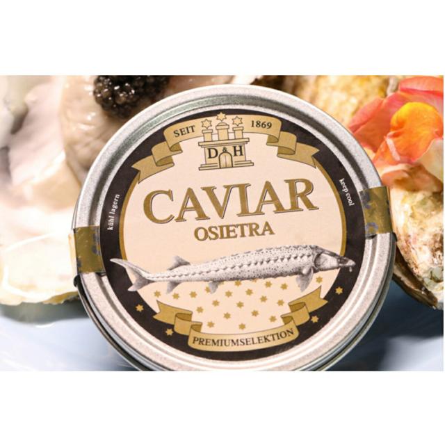 【キャビア高級ランクの中NO,２】フレッシュオセトラキャビア　D&H　caviar フレッシュオショートルキャビア缶100ｇ　【父の日　ギフト　プレゼント　お返し　お中元　お歳暮　パーティ】