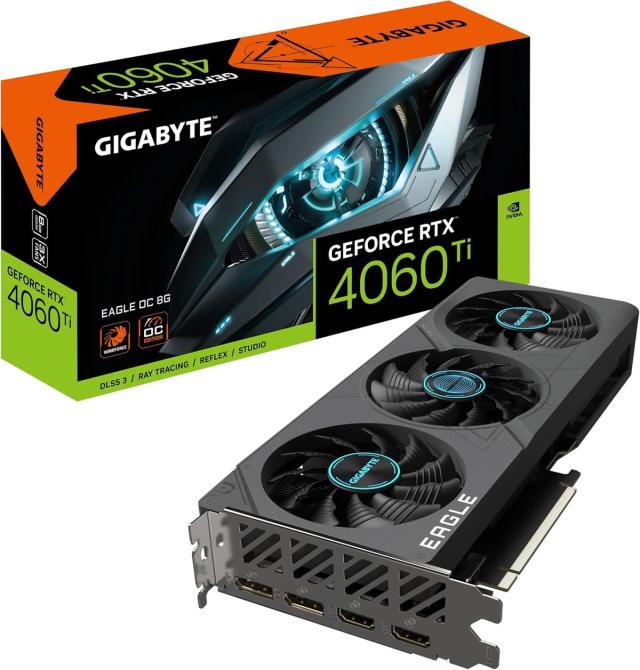 GIGABYTE NVIDIA GeForce RTX4060Ti 搭載 グラフィックボード GDDR6 8GB (GV-N406TEAGLE OC-8GD)　福島南倉庫 59,880円