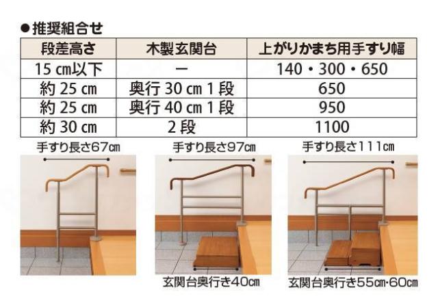 アロン化成 上がりかまち用てすり K-140L 玄関手すり 段差昇降補助 狭い玄関対応 握りやすい かまち高さ6〜45cm対応 昇降サポート 介護用品 在宅介護 施設 病院 入院 リハビリ バリアフリー