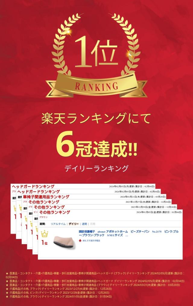 【ポイント5倍！5/13 09:59まで！】abonet ホーム ビーズターバン 室内用 保護帽 ターバン型 頭周囲保護 ポリエチレンビーズ 通気性 子ども大人兼用 キッズ 軽量 頭部保護 特殊衣料 メーカー直送_1