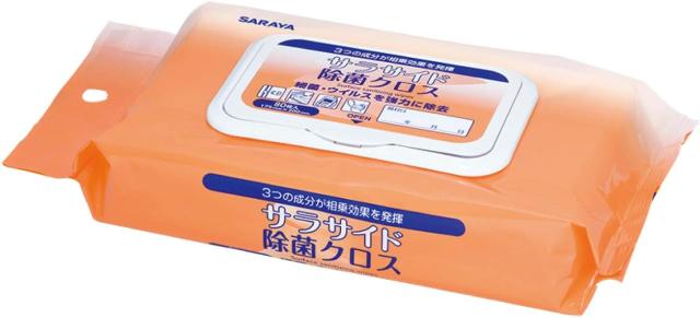 サラヤ サラサイド除菌クロス 80枚入 ピロータイプ 洗浄・除菌クロス 51686 [30個単位]