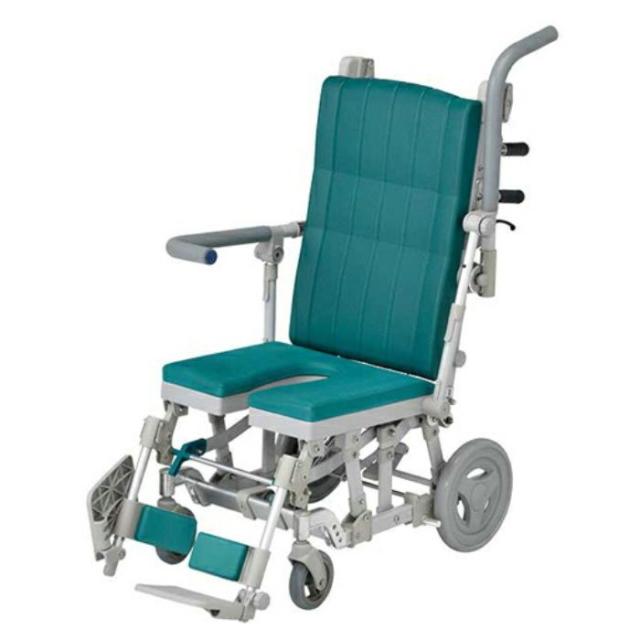 シャワーラクリクSAL U型シート SRC009 リクライニング シャワーキャリー 浴用キャリー 介護用 お風呂椅子 入浴補助 体圧分散 座位保持 移乗サポート 耐荷重100kg 高齢者 在宅介護 施設 福祉 介護用品 ウチエ メーカー直送