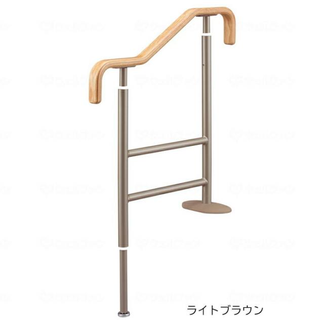 アロン化成 上がりかまち用手すり SM-650F 玄関手すり すべりにくい 木製 手すり 高さ5段階調節 スライド脚 段差昇降サポート 転倒予防 つかまり立ち 完成品 住宅改修 バリアフリー 介護用品 在宅介護 施設 病院 入院 リハビリ
