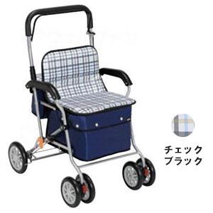 シルバーカー ボクスト SIST02 ボックスタイプ 幸和製作所 大容量収納 幅広座面 ネイビー ブラック チェック おしゃれ 折りたたみ 軽量 座れる 座面付き 前後袋付き 買い物 散歩 キャリー 通院 旅行 プレゼント 敬老の日