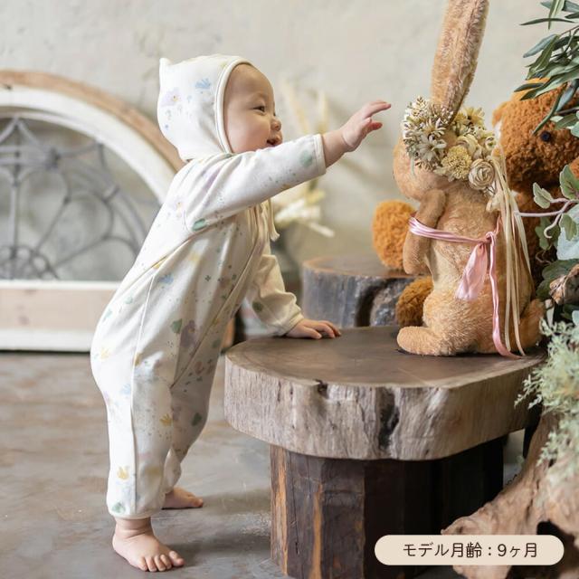 日本製 オーガニックコットン100% ベビー服 3点セット お帽子 スタイ ツーウェイオール 新生児 服 ベビー服 出産祝い 孫 0歳 新生児 お祝い 60 70 日本製 カジュアル 男の子 女の子 豪華 高級 赤ちゃん用 秋冬 おしゃれ_15