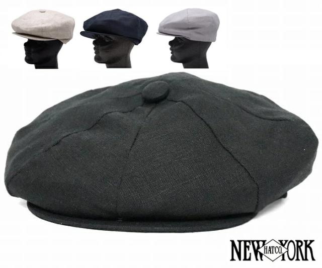ニューヨークハット 帽子 キャスケット メンズ レディース NEW YORK HAT 6212 Linen Newsboy　リネン　ニュースボーイ