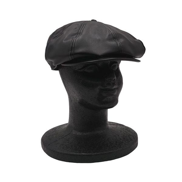 カンゴール 帽子 ハンチング メンズ レディース KANGOL Faux Leather Cap｜レザー キャップ FAUX LEATHER CAP_1