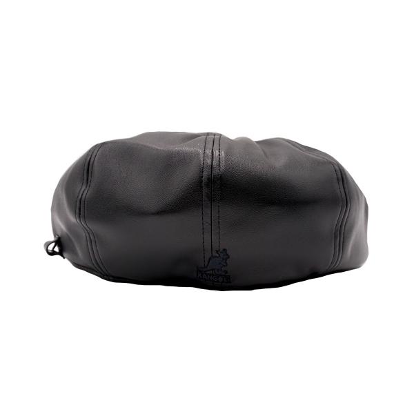 カンゴール 帽子 ハンチング メンズ レディース KANGOL Faux Leather Cap｜レザー キャップ FAUX LEATHER CAP_4