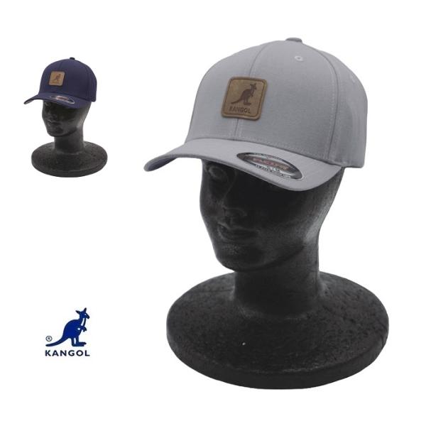 カンゴール 帽子 キャップ メンズ レディース KANGOL Leather Patch Flexfit BB  レザー パッチ フレックスフィット ベースボール