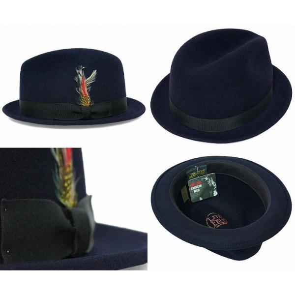 中折ハット メンズ ニューヨークハット 帽子 フェルトハット レディース NEW YORK HAT 5325　Pinched Stingy Fedora　ピンチド スティンジー フェドラ　(LITE FELT STINGY)_2