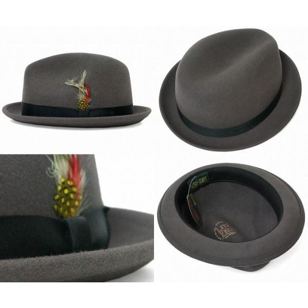 中折ハット メンズ ニューヨークハット 帽子 フェルトハット レディース NEW YORK HAT 5325　Pinched Stingy Fedora　ピンチド スティンジー フェドラ　(LITE FELT STINGY)_4