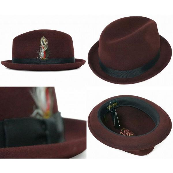 中折ハット メンズ ニューヨークハット 帽子 フェルトハット レディース NEW YORK HAT 5325　Pinched Stingy Fedora　ピンチド スティンジー フェドラ　(LITE FELT STINGY)_5