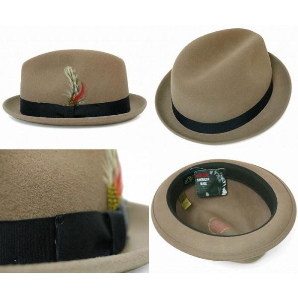中折ハット メンズ ニューヨークハット 帽子 フェルトハット レディース NEW YORK HAT 5325　Pinched Stingy Fedora　ピンチド スティンジー フェドラ　(LITE FELT STINGY)_6