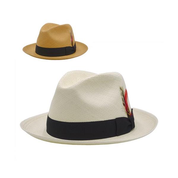 ニューヨークハット 帽子 ストローハット メンズ レディース NEW YORK HAT 2078　Panama Fedora　パナマフェドラ