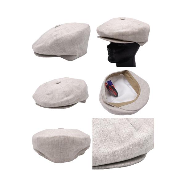 ニューヨークハット 帽子 キャスケット メンズ レディース NEW YORK HAT 6212 Linen Newsboy　リネン　ニュースボーイ_2