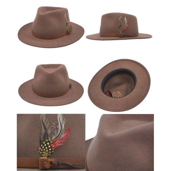 ニューヨークハット 帽子 フェルトハット メンズ レディース NEW YORK HAT 5312 Lite Felt Outback　ライトフェルト アウトバック_5