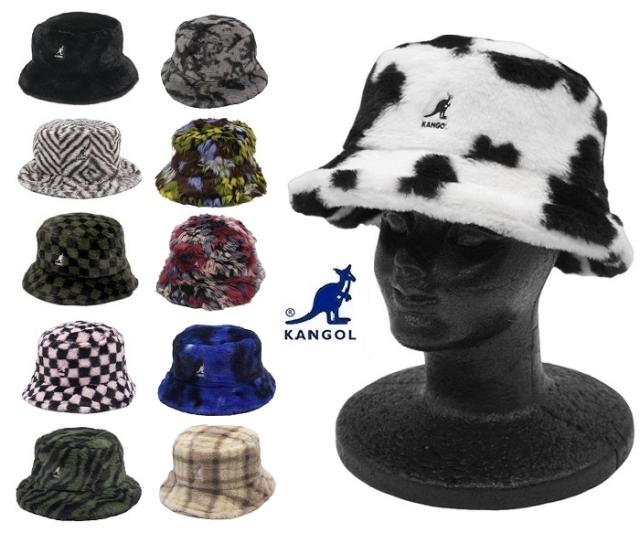 カンゴール 帽子 ハット メンズ レディース KANGOL Faux Fur Bucket｜ファー　バケット