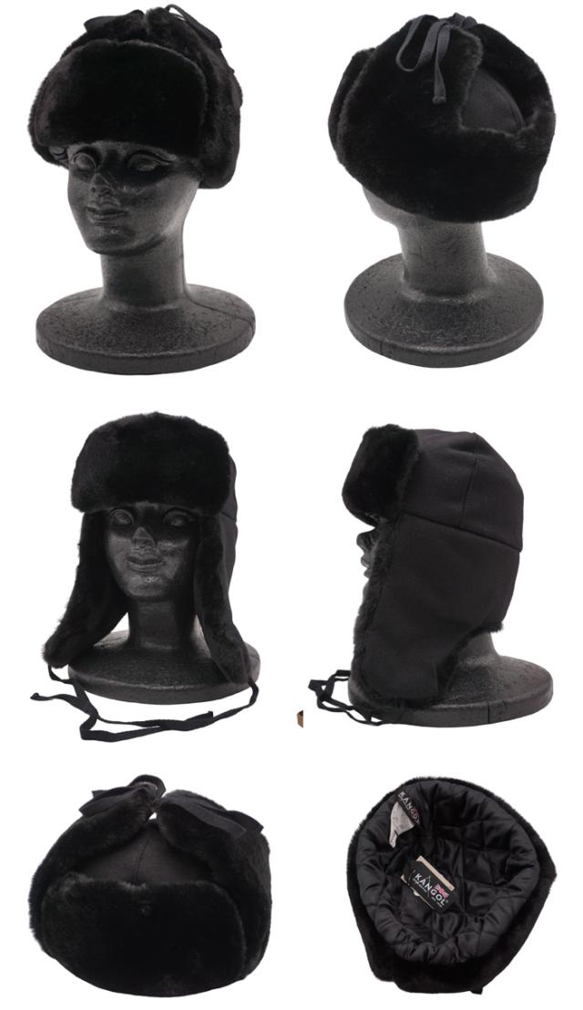 防寒帽子 カンゴール 帽子 トラッパーキャップ メンズ レディース KANGOL WOOL USHANKA　ウール　ウシャーンカ_1