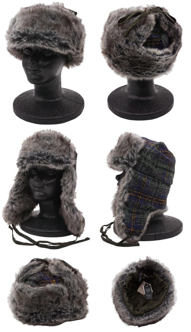 防寒帽子 カンゴール 帽子 トラッパーキャップ メンズ レディース KANGOL WOOL USHANKA　ウール　ウシャーンカ_2