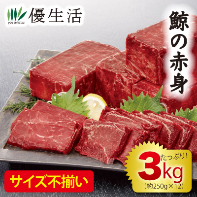 鯨の赤身（刺身用）3kgセット