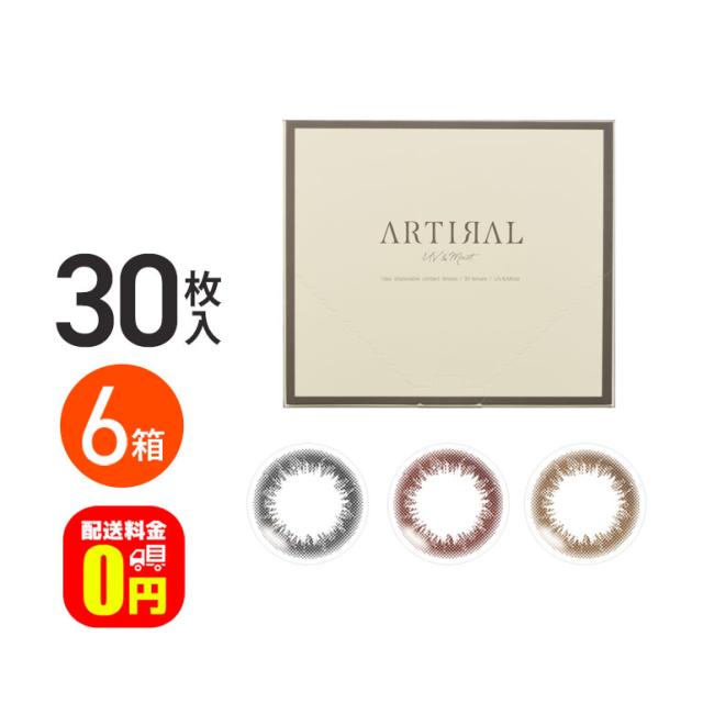 ◇《送料無料》アーティラルワンデーUVモイスト 30枚 6箱 1day カラコン SHO-BI Labo 粧美堂 UVカット