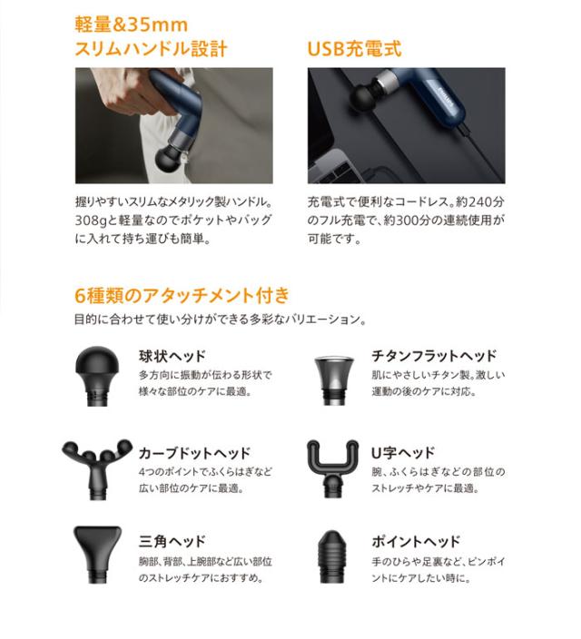 送料無料》スポーツミニ筋膜リリースガン Philips PPM7501DB 【公式通販】