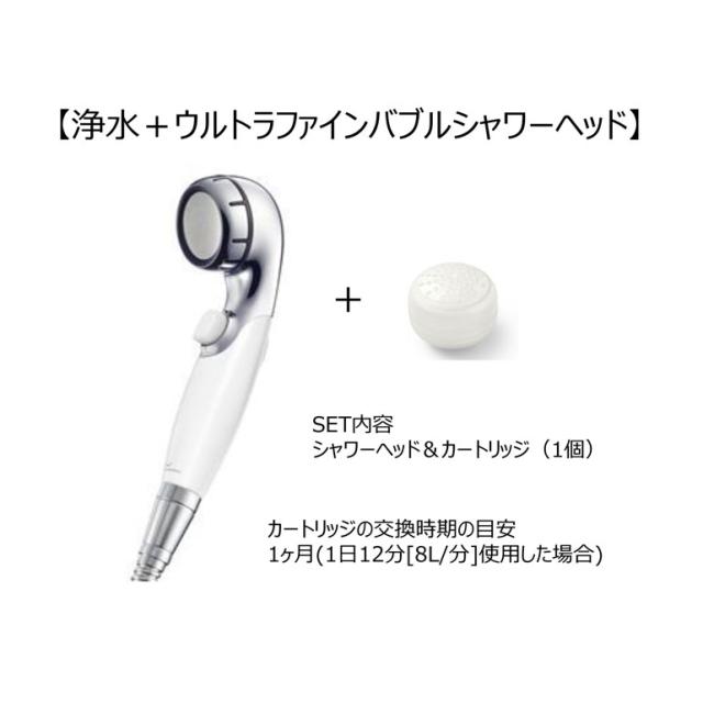 ◇浄水ウルトラファインバブルシャワー SM302-WT シャワーヘッドの通販は