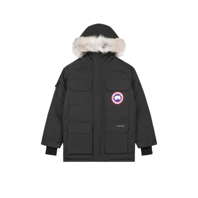 ■ 新作 極寒地対応 世界的人気 オオカミ毛加厚 ダウンパーカー 男女兼用 中長丈 防風防水 高機能 最旬ファッション ブラック ダウンジャケット