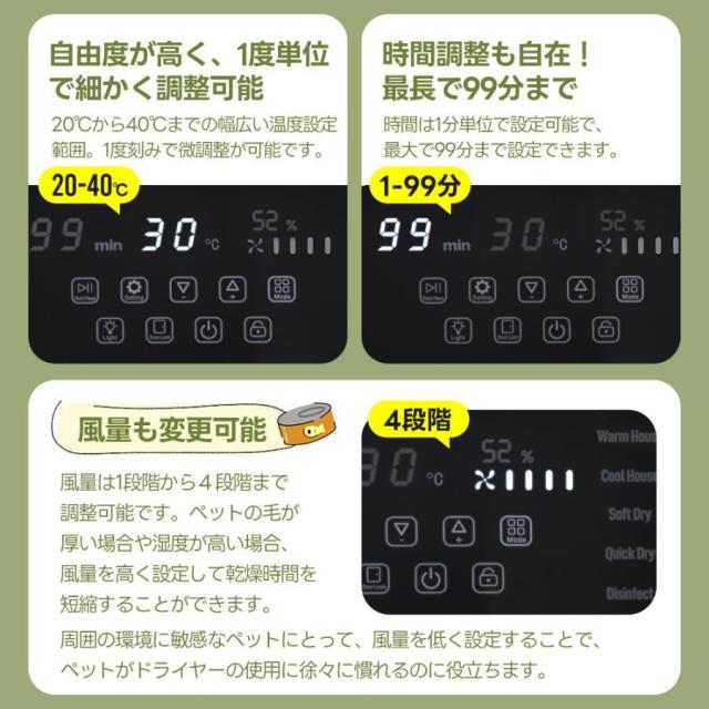 ペットドライヤー ペットドライルーム 大容量50L 猫 犬 ペットハウス ドライヤー ボックス ハウス ドライルーム 猫 犬 ペット 12.5kgまで対応_13