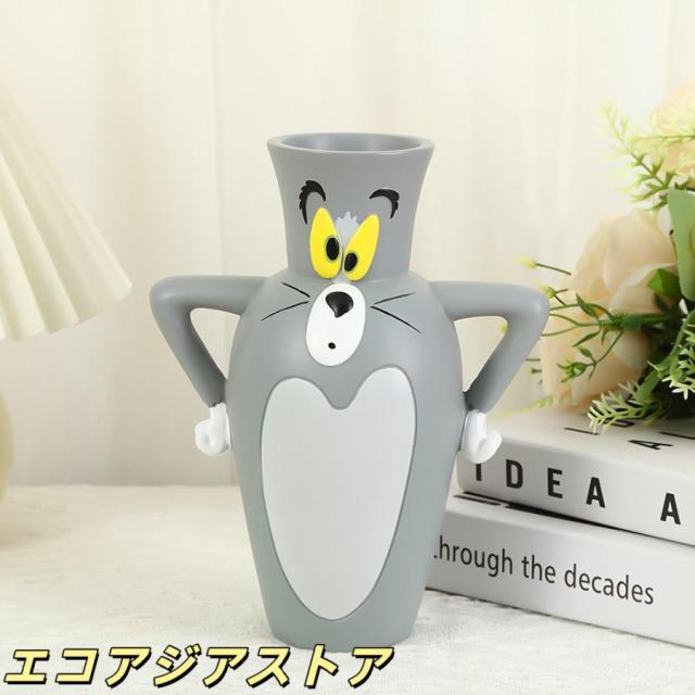 トムとジェリー 花瓶 花器 花入れ オブジェ 雑貨 インテリア 置物 装飾