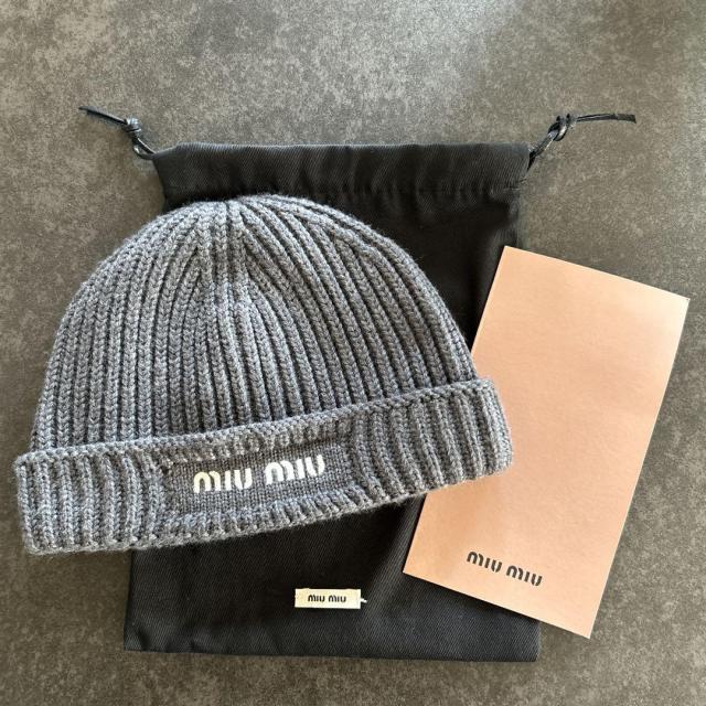 miumiu ウール　ビーニー ニット帽
