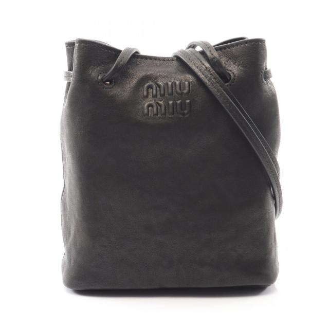 ミュウ ミュウ Miu Miu ショルダーバッグ NAPPA AVIATOR 5NF460 AEFX F0002 ブラック レザー ナッパレザー ミニバッグ レディース 新品