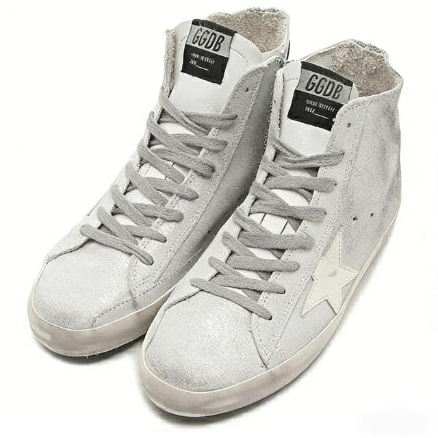 ゴールデングース スニーカー フランシー ホワイト シルバー レディース GOLDEN  GWF00113 F005896 70303