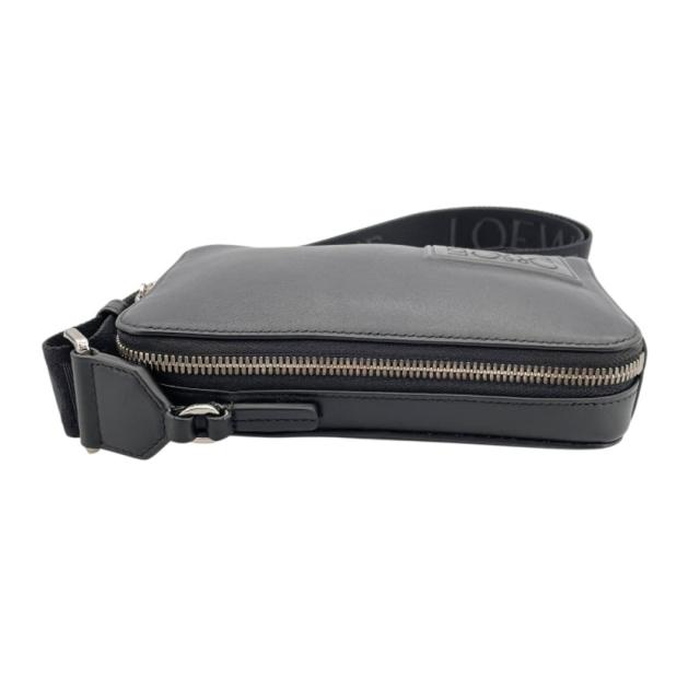 ロエベ LOEWE バーティカル クロスボディポケット ブラック サテン