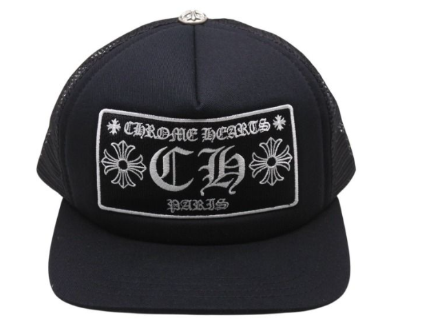 新品未使用 CHROME HEARTS クロムハーツ トラッカーキャップ ONE SIZE CHプラス クロスボールボタン メッシュ パリ限定 ブラック