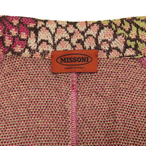 美品】MISSONI ミッソーニ ニットジャケット 花柄 総柄 テーパード 3つ