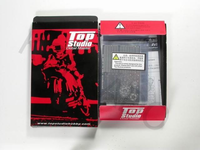 Top Studio ヤマハ YZR-M1 シルバー チェーンセット 2 組立式チェーン 1/12 タミヤ TD23013