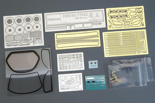 ホビーデザイン HOBBY DESIGN 1/24 Alpha Model マツダ RX7 FD3S Feed 魔王 フル ディティール キット レジン製 自動車模型 (am02_0034)